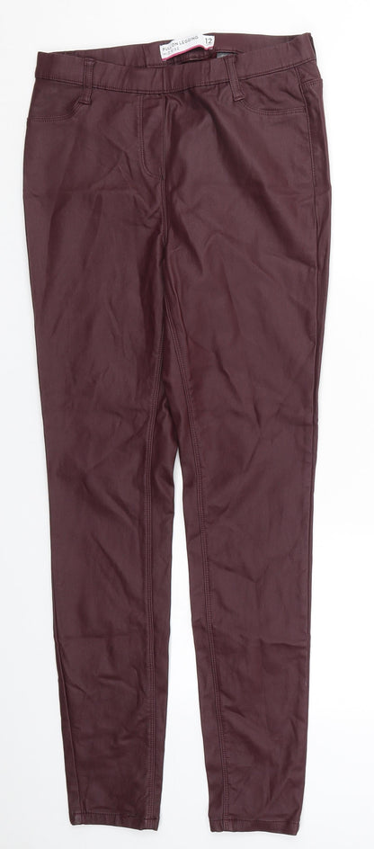 Next Womens Red   Carrot Trousers Size 12 L29 in