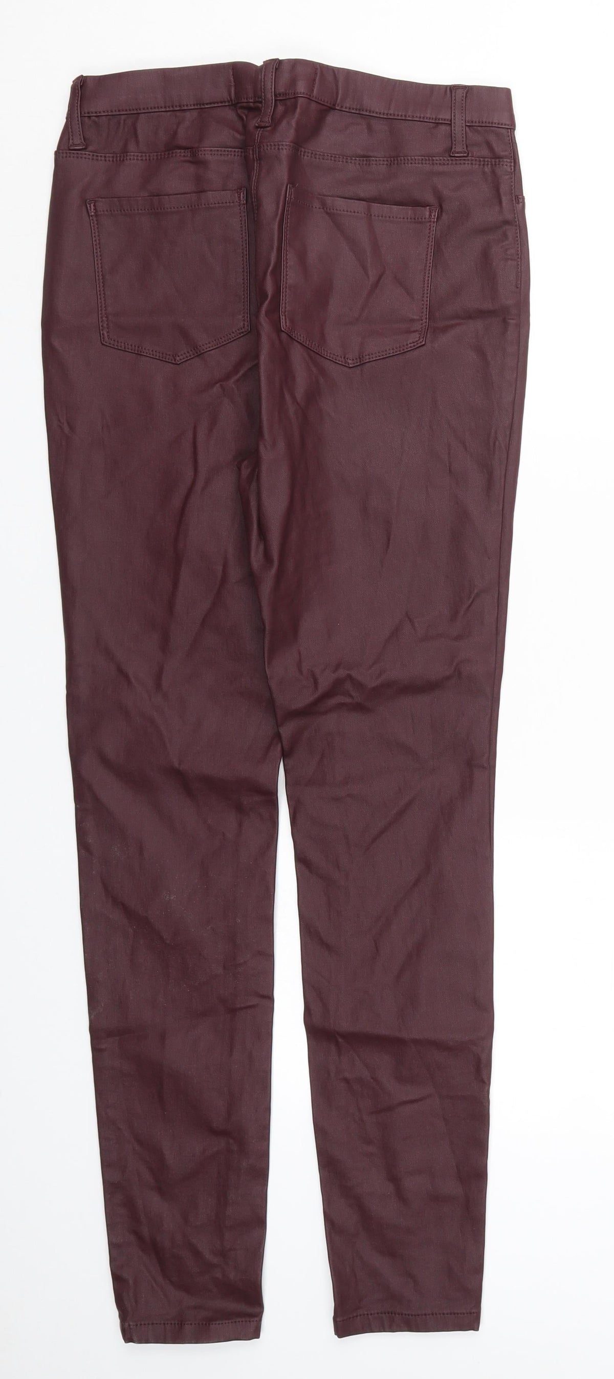 Next Womens Red   Carrot Trousers Size 12 L29 in