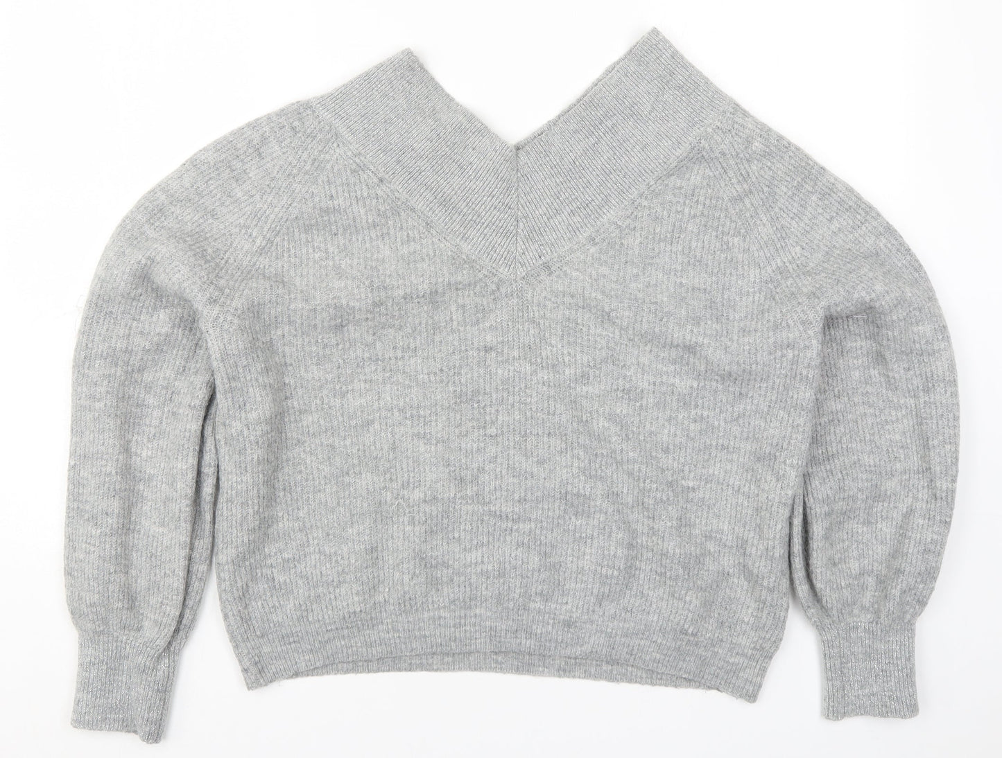 Marks and Spencer Womens Grey  Knit Pullover Jumper Size 14