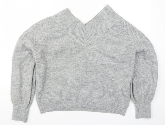 Marks and Spencer Womens Grey  Knit Pullover Jumper Size 14