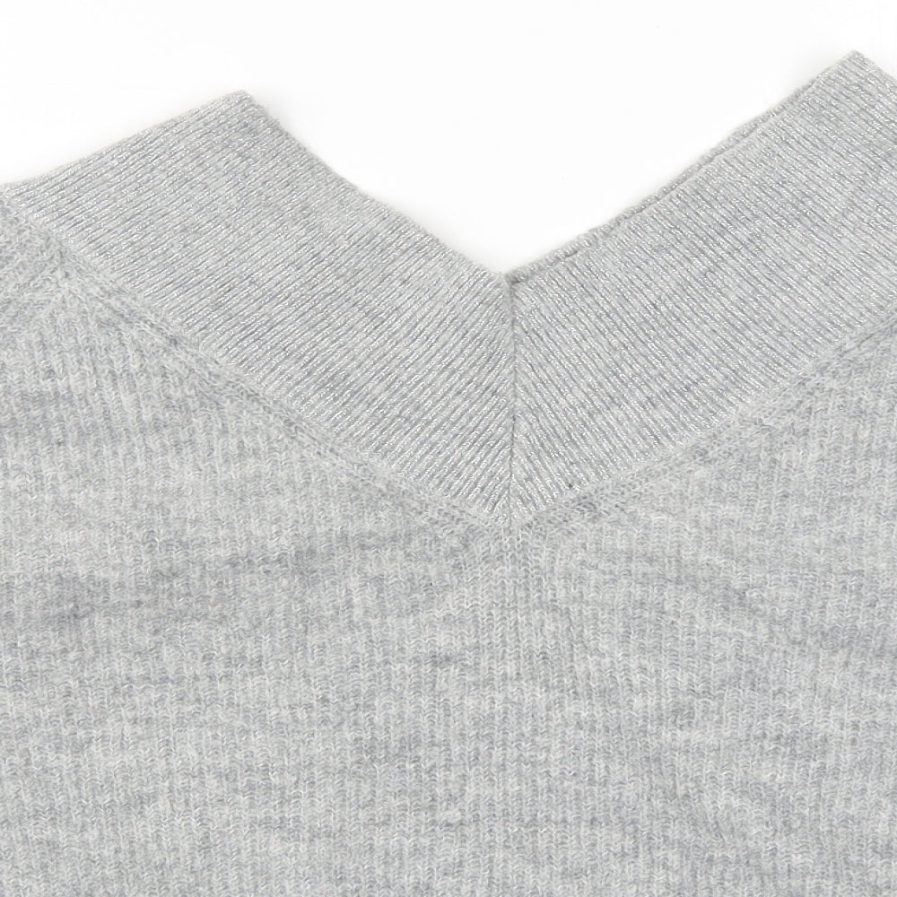 Marks and Spencer Womens Grey  Knit Pullover Jumper Size 14