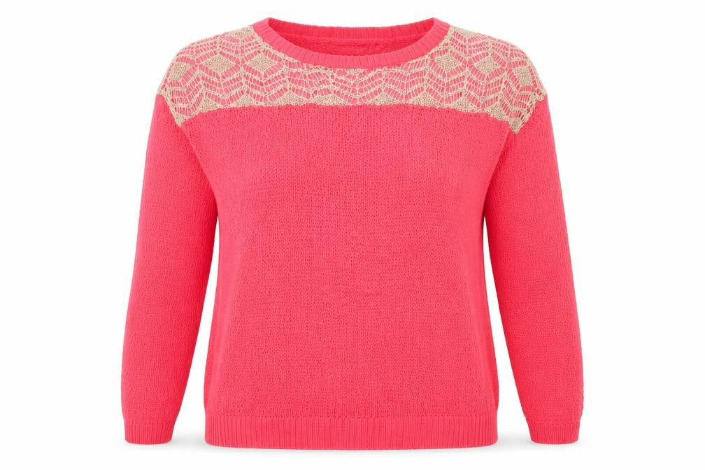 Novo Style Womens Pink  Knit Pullover Jumper Size 14