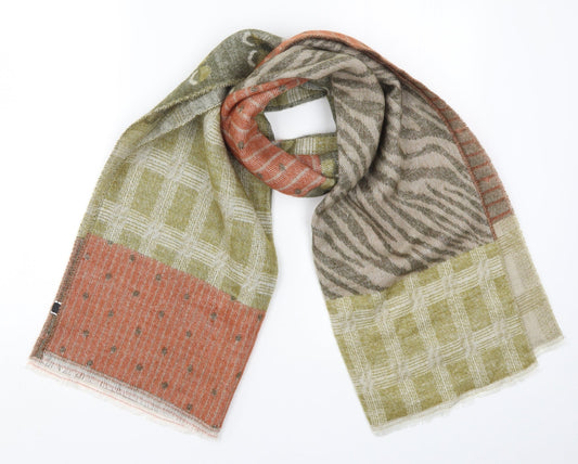 Katier Womens Multicoloured Geometric Knit  Scarf