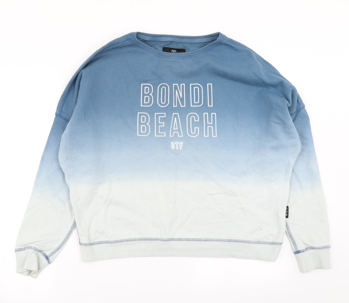 BTF Womens Blue   Pullover Sweatshirt Size 8  - Ombre