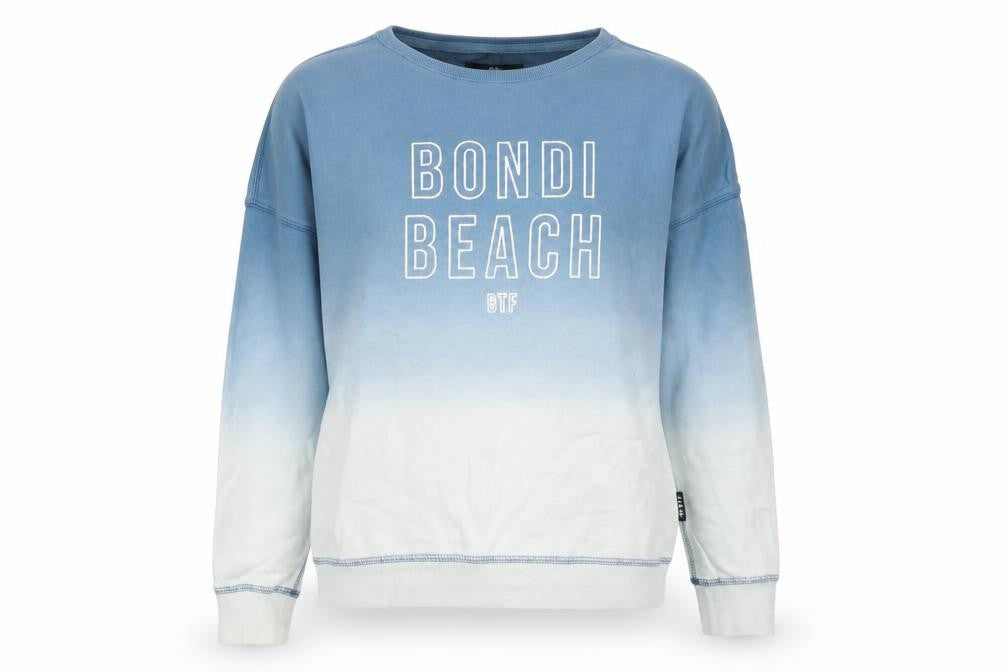 BTF Womens Blue   Pullover Sweatshirt Size 8  - Ombre