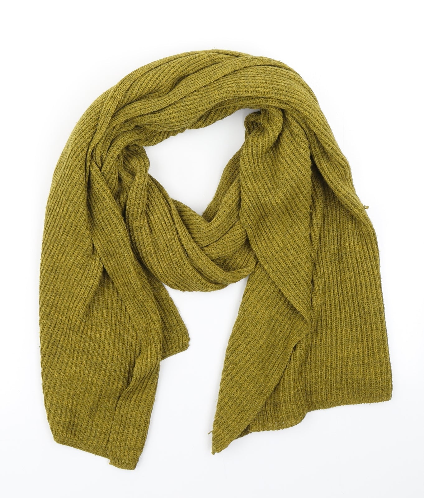 TU Womens Yellow  Knit  Scarf