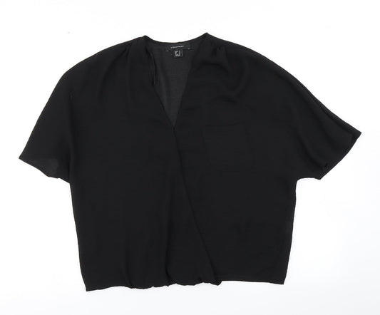 Atmosphere Womens Black   Basic Blouse Size 4