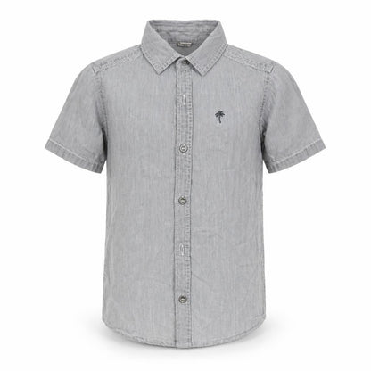 Tu Boys Grey   Basic Button-Up Size 8 Years  - Ombre