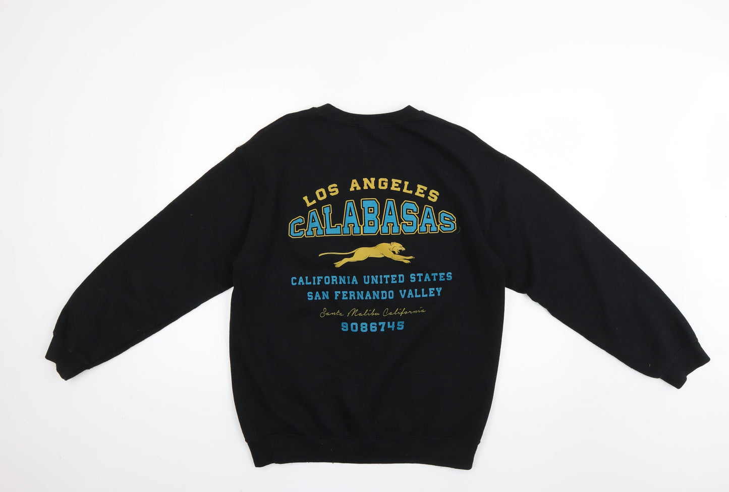 PRETTYLITTLETHING Mens Black   Pullover Jumper Size S