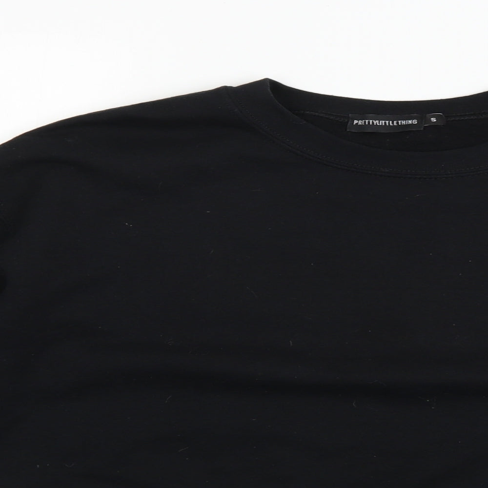 PRETTYLITTLETHING Mens Black   Pullover Jumper Size S