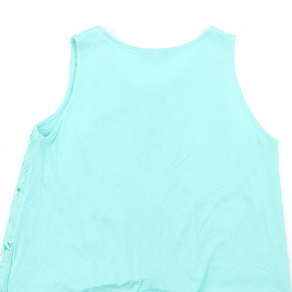 Peacocks Womens Green   Basic T-Shirt Size 12