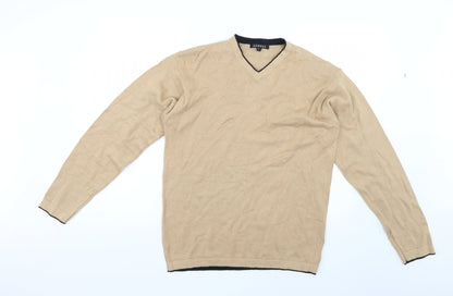 Preloved George Mens Beige   Pullover Jumper Size S - Front
