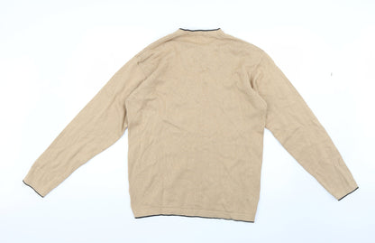 Preloved George Mens Beige   Pullover Jumper Size S - Back