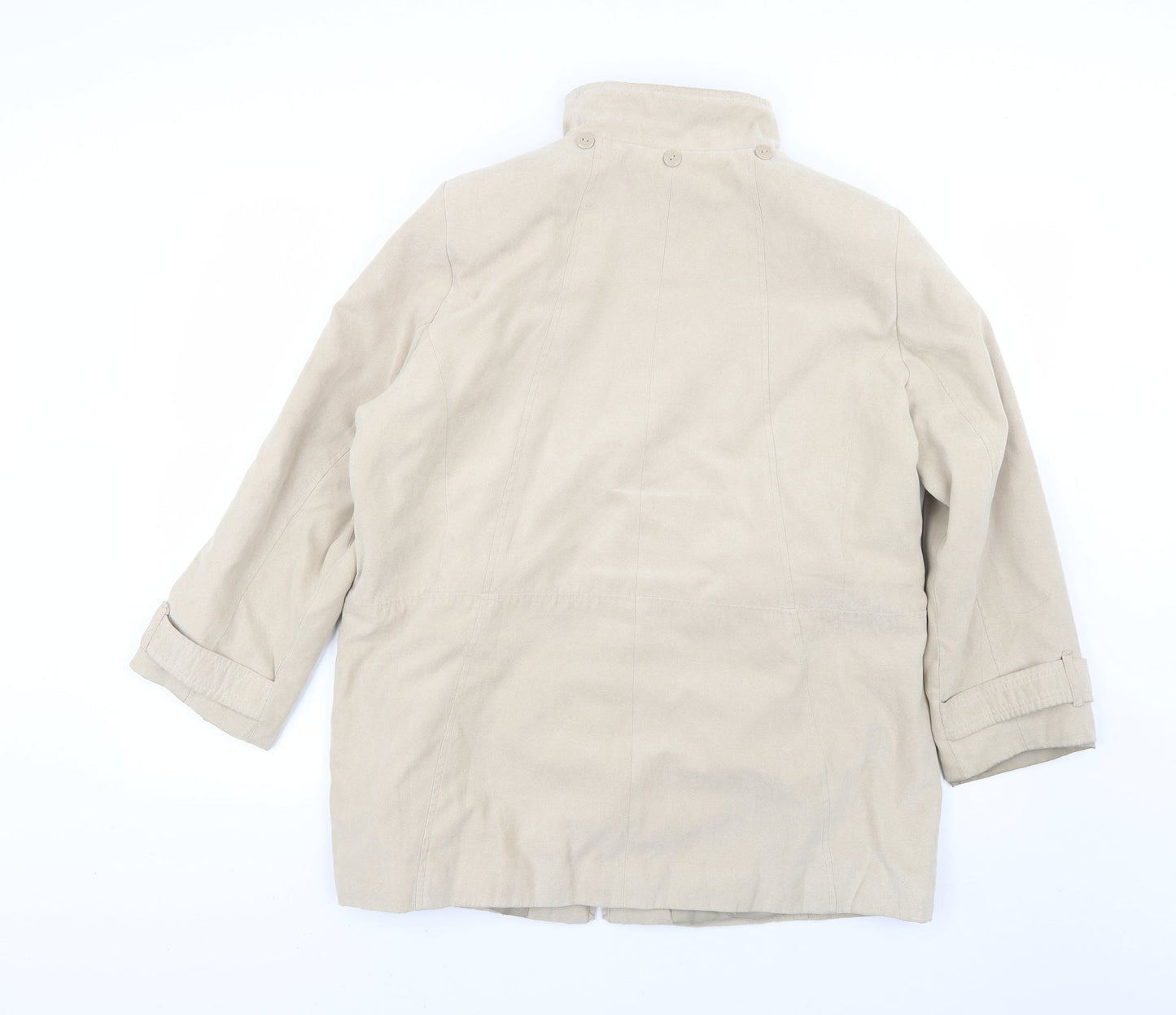 bm  Mens Beige   Overcoat Coat Size S