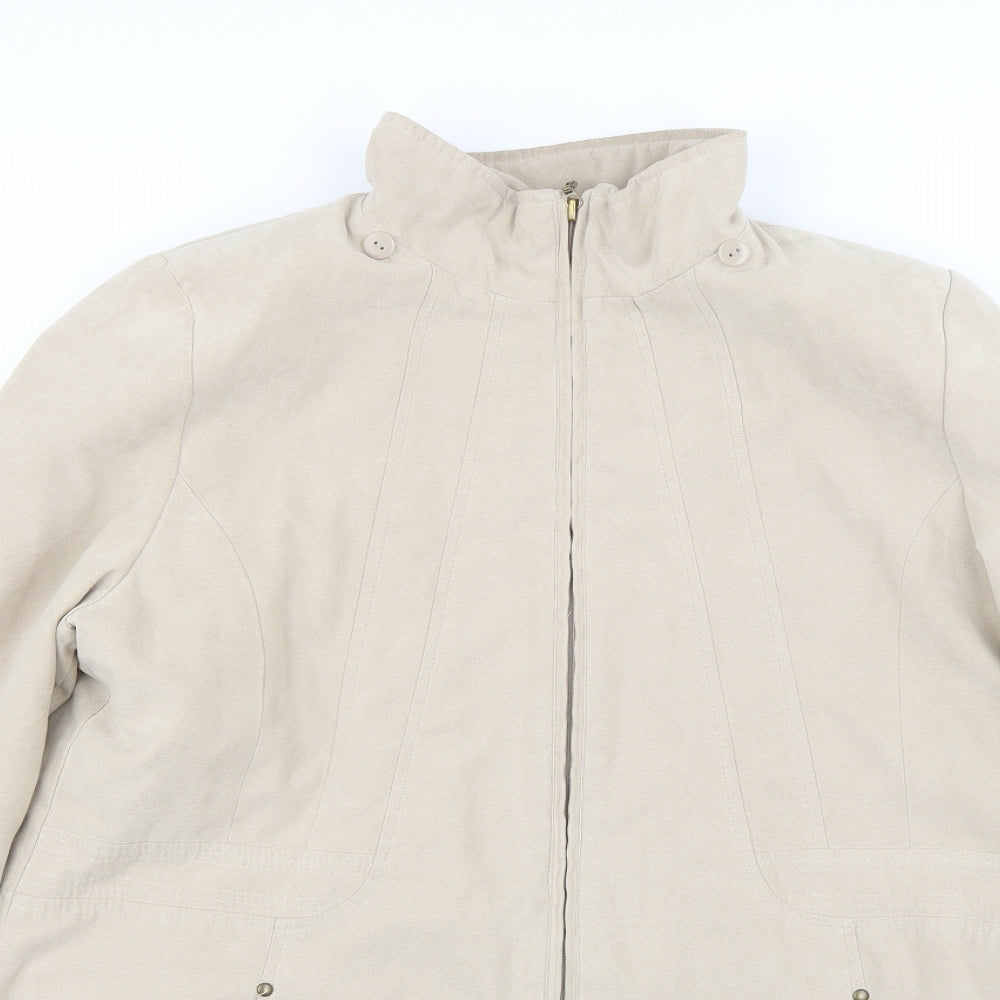 bm  Mens Beige   Overcoat Coat Size S
