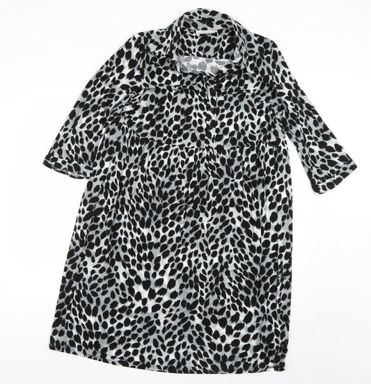Wallis Womens Multicoloured Animal Print  Jumper Dress  Size 12