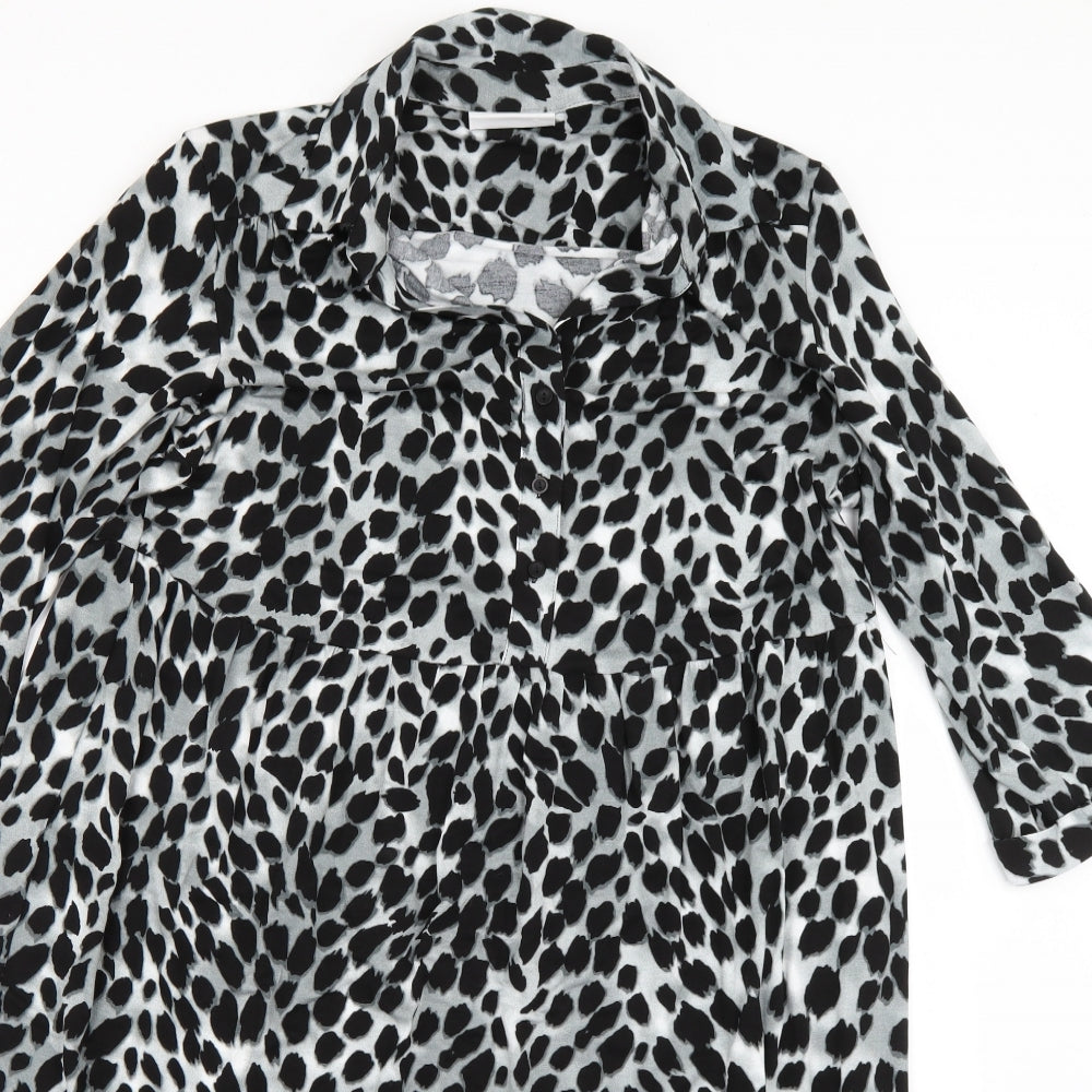 Wallis Womens Multicoloured Animal Print  Jumper Dress  Size 12