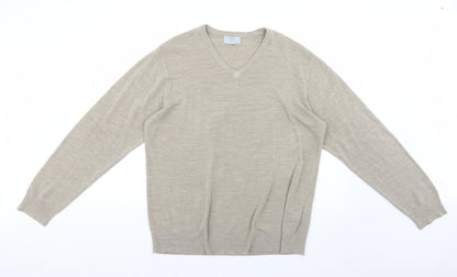 Marks & Spencer Mens Beige    Jumper Size XL