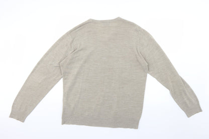 Marks & Spencer Mens Beige    Jumper Size XL