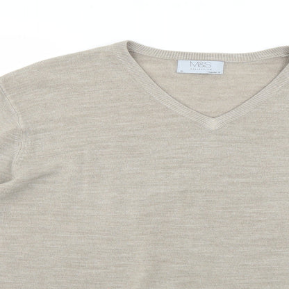 Marks & Spencer Mens Beige    Jumper Size XL