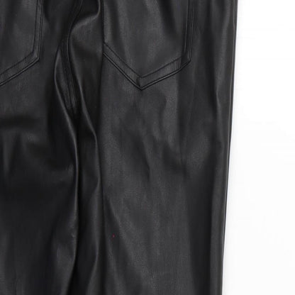 H&M Womens Black   Trousers  Size 12 L25 in
