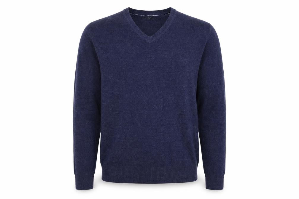 Easy Mens Blue  Knit Pullover Jumper Size M