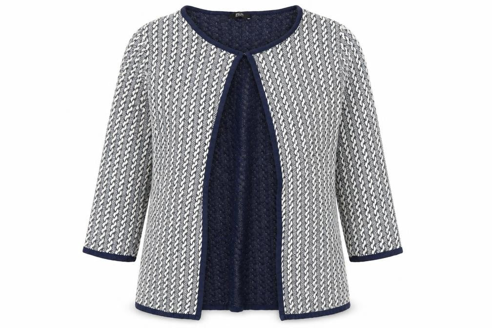 F&F Womens Blue Herringbone  Jacket  Size 8