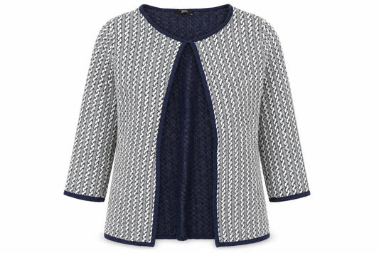 F&F Womens Blue Herringbone  Jacket  Size 8