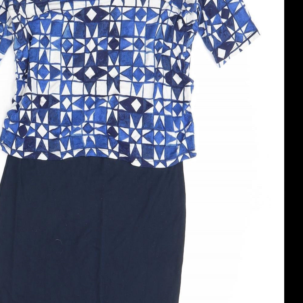 NEXT Womens Blue   Pencil Dress  Size 8