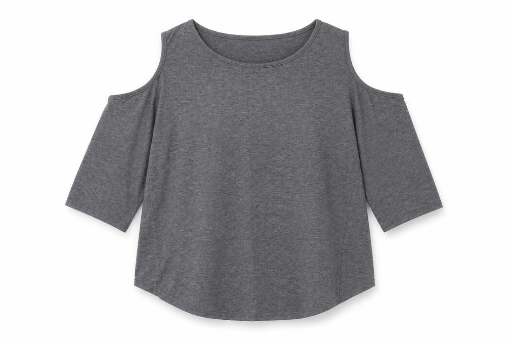Boohoo Womens Grey   Basic Blouse Size 10