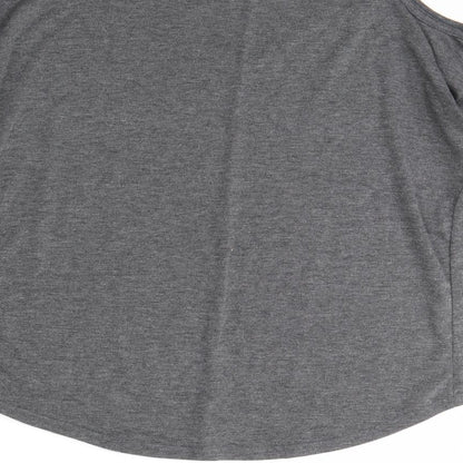 Boohoo Womens Grey   Basic Blouse Size 10