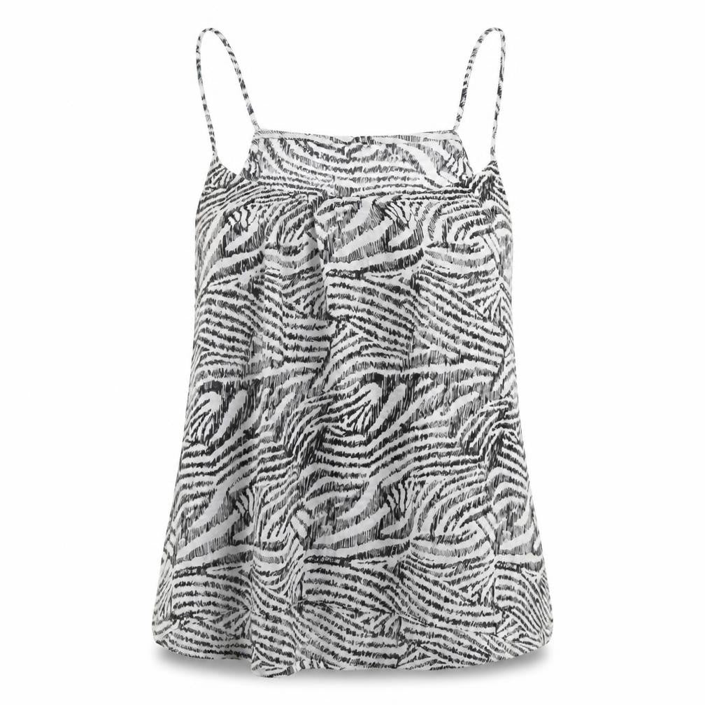 H&M Womens Black Animal Print  Basic Tank Size 8