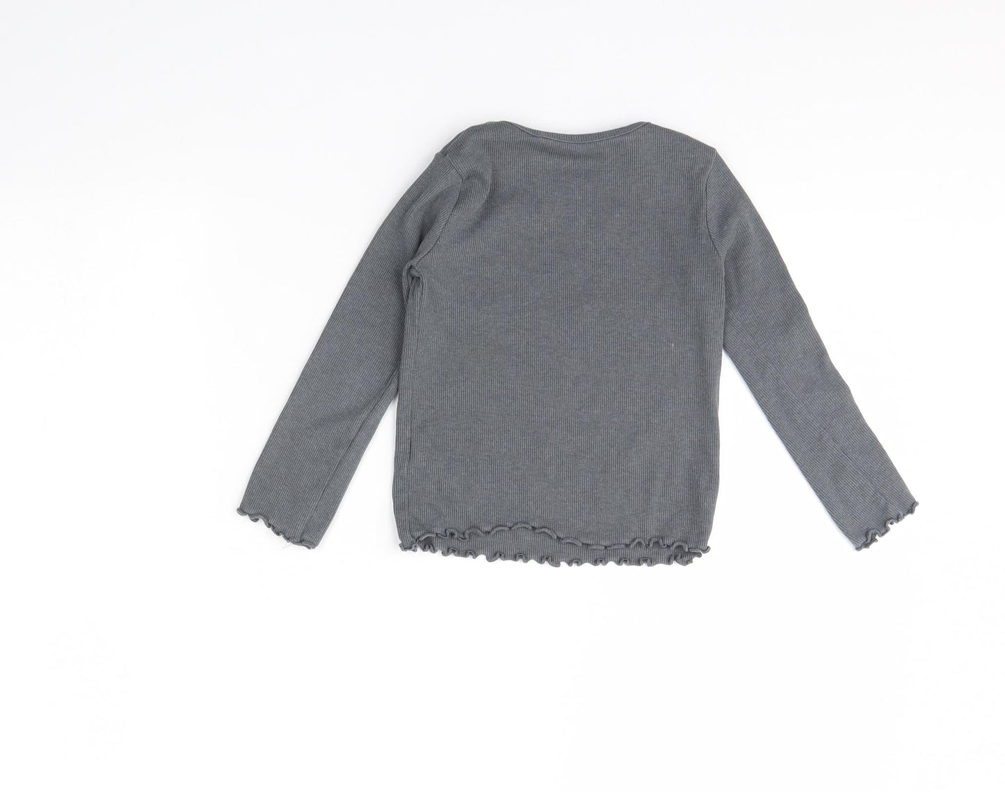 NEXT Girls Grey   Basic Blouse Size 2 Years