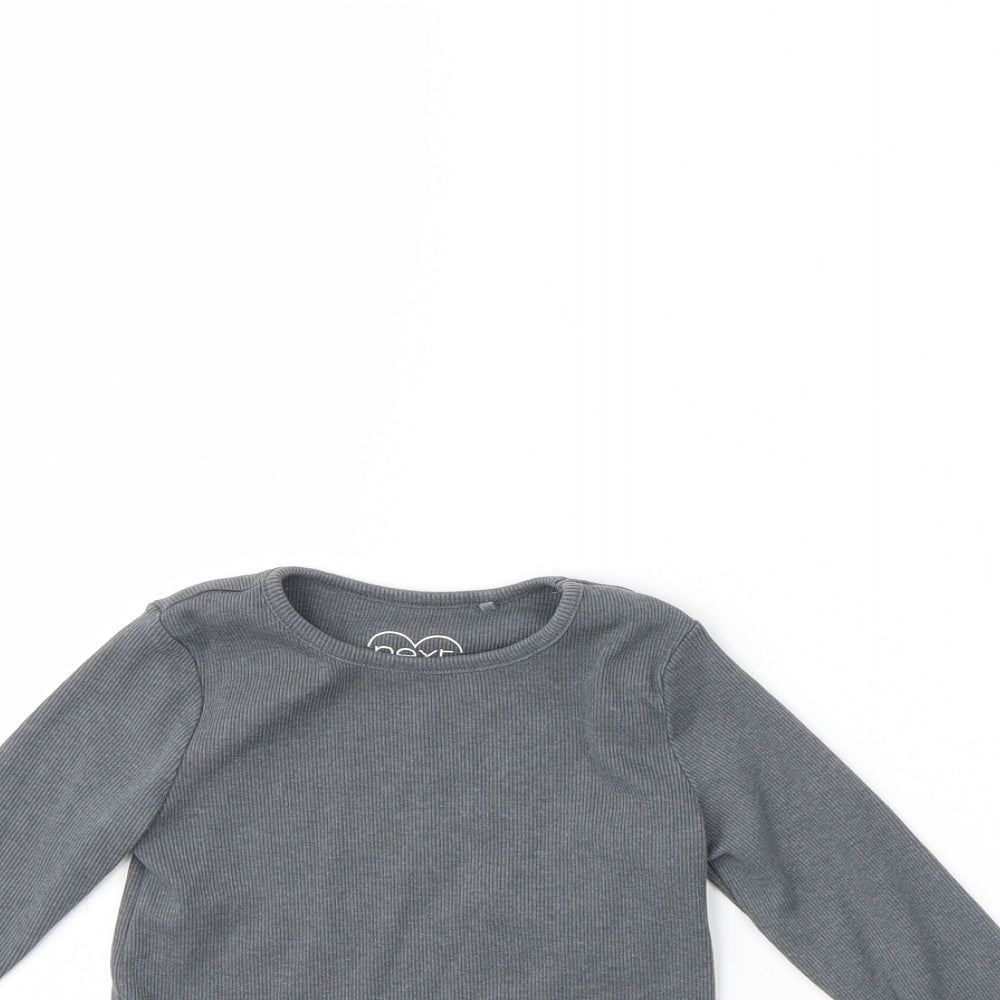 NEXT Girls Grey   Basic Blouse Size 2 Years