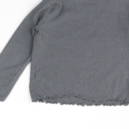 Next Girls Grey   Basic Blouse Size 2 Years