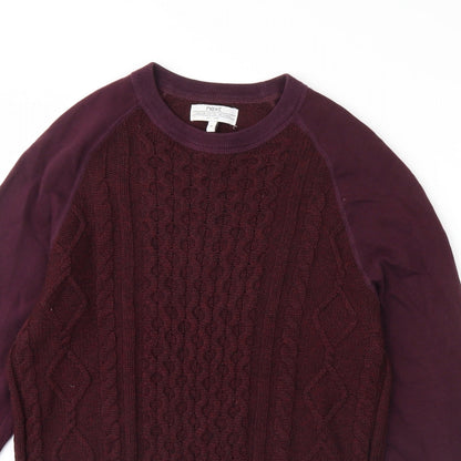 Preloved NEXT Mens Purple   Pullover Jumper Size M - Detail