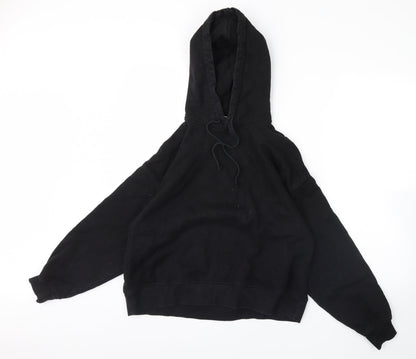 H&M Womens Black   Pullover Hoodie Size S
