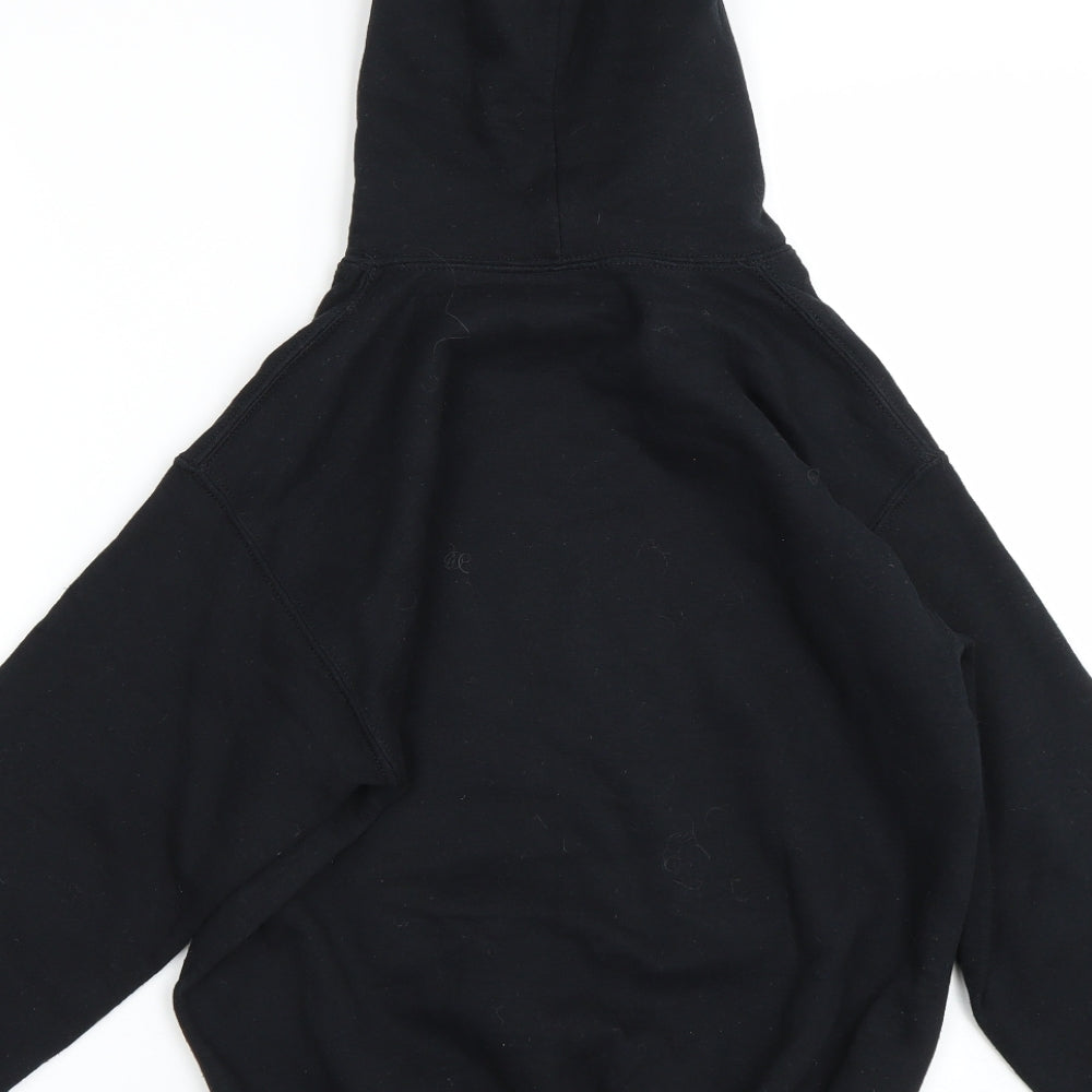 Gildan Boys Black   Pullover Hoodie Size 7-8 Years
