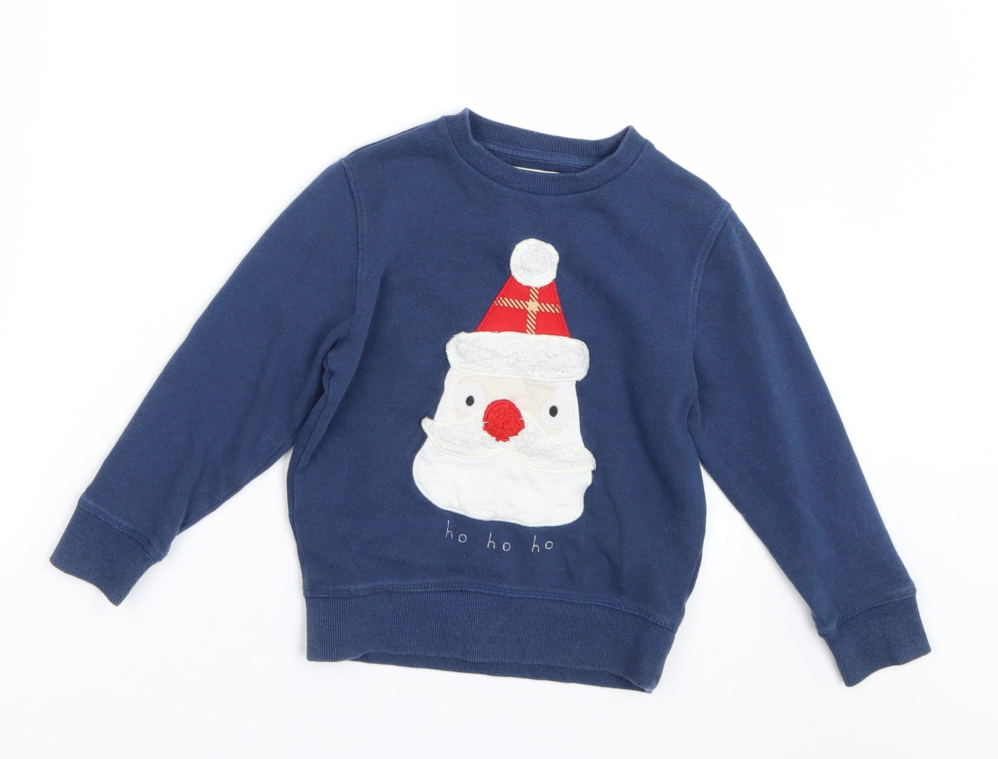 NEXT Boys Blue   Pullover Sweatshirt Size 3-4 Years  - Santa
