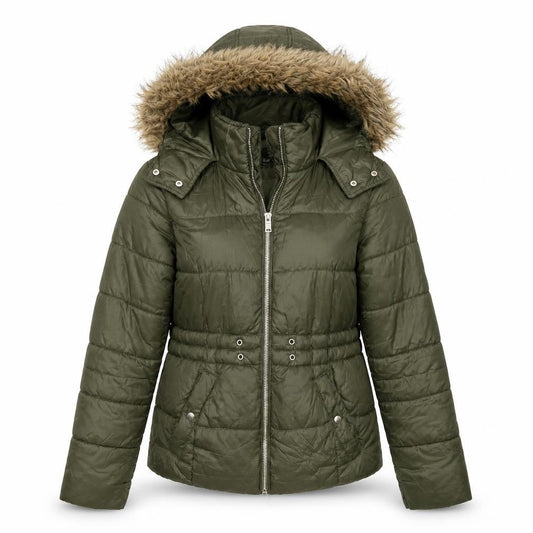 Primark Womens Green   Overcoat Coat Size XS