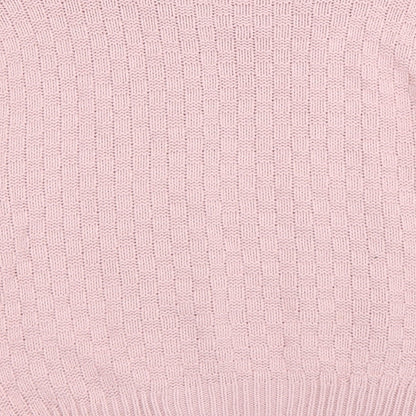 Preloved be jealous Womens Pink Check  Pullover Jumper Size XL - Label
