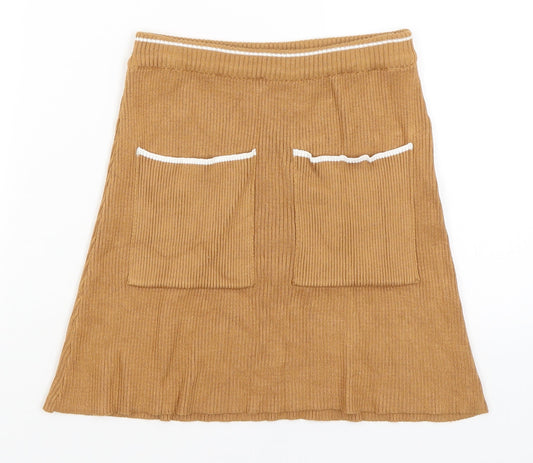 River Island Girls Brown   A-Line Skirt Size 11-12 Years