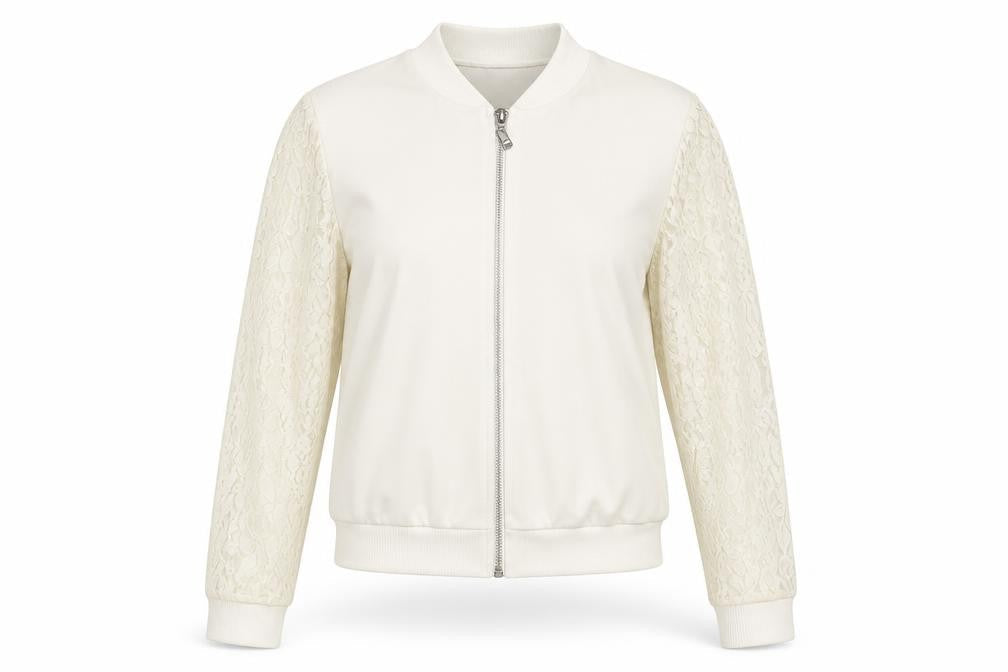 Select Womens White   Full Zip Jumper Size 6