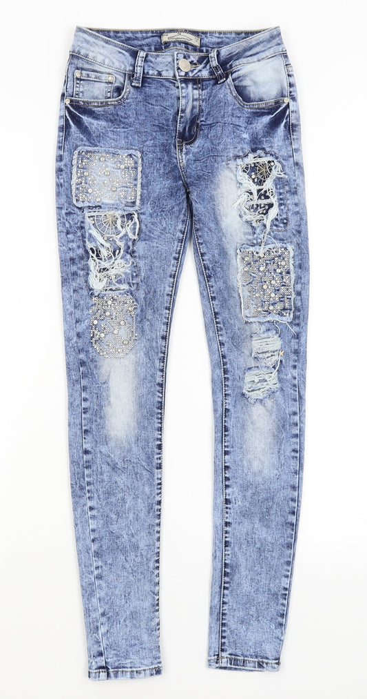 Original Denim Womens Blue   Skinny Jeans Size 6 L28 in