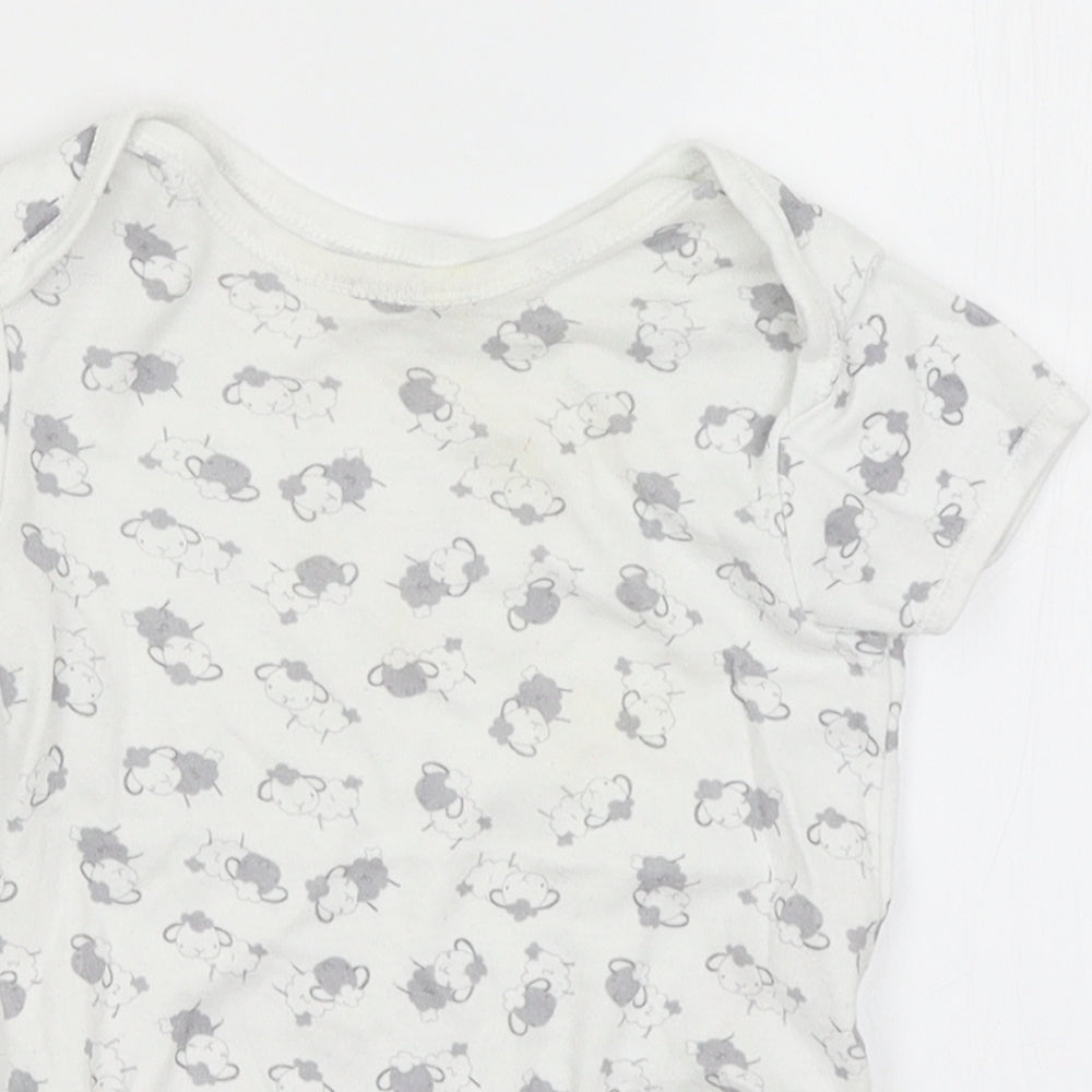 Early Days Baby White   Romper One-Piece Size 6-9 Months  - Sheep