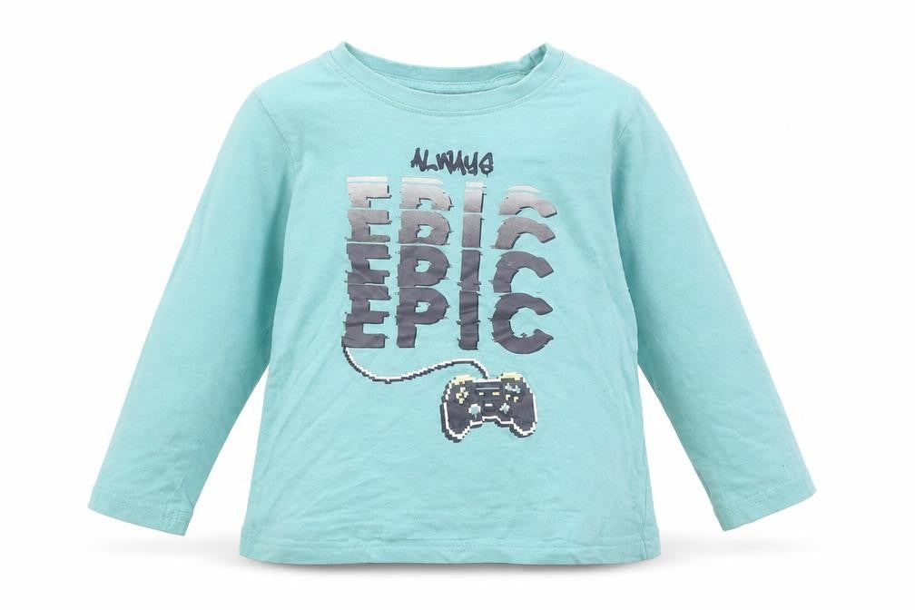 Primark Boys Blue   Basic T-Shirt Size 2-3 Years  - Always Epic