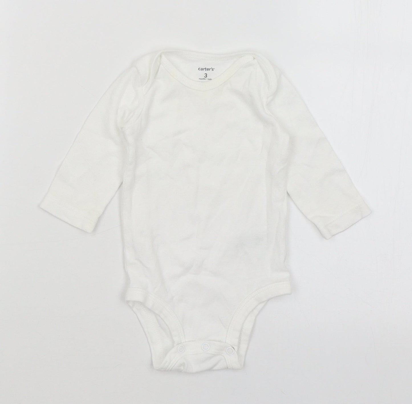Carters Baby White   Romper One-Piece Size 0-3 Months