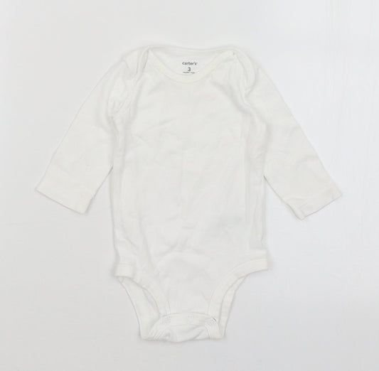 Carters Baby White   Romper One-Piece Size 0-3 Months