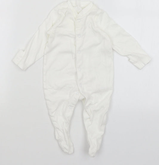 TU Baby White   Babygrow One-Piece Size 0-3 Months