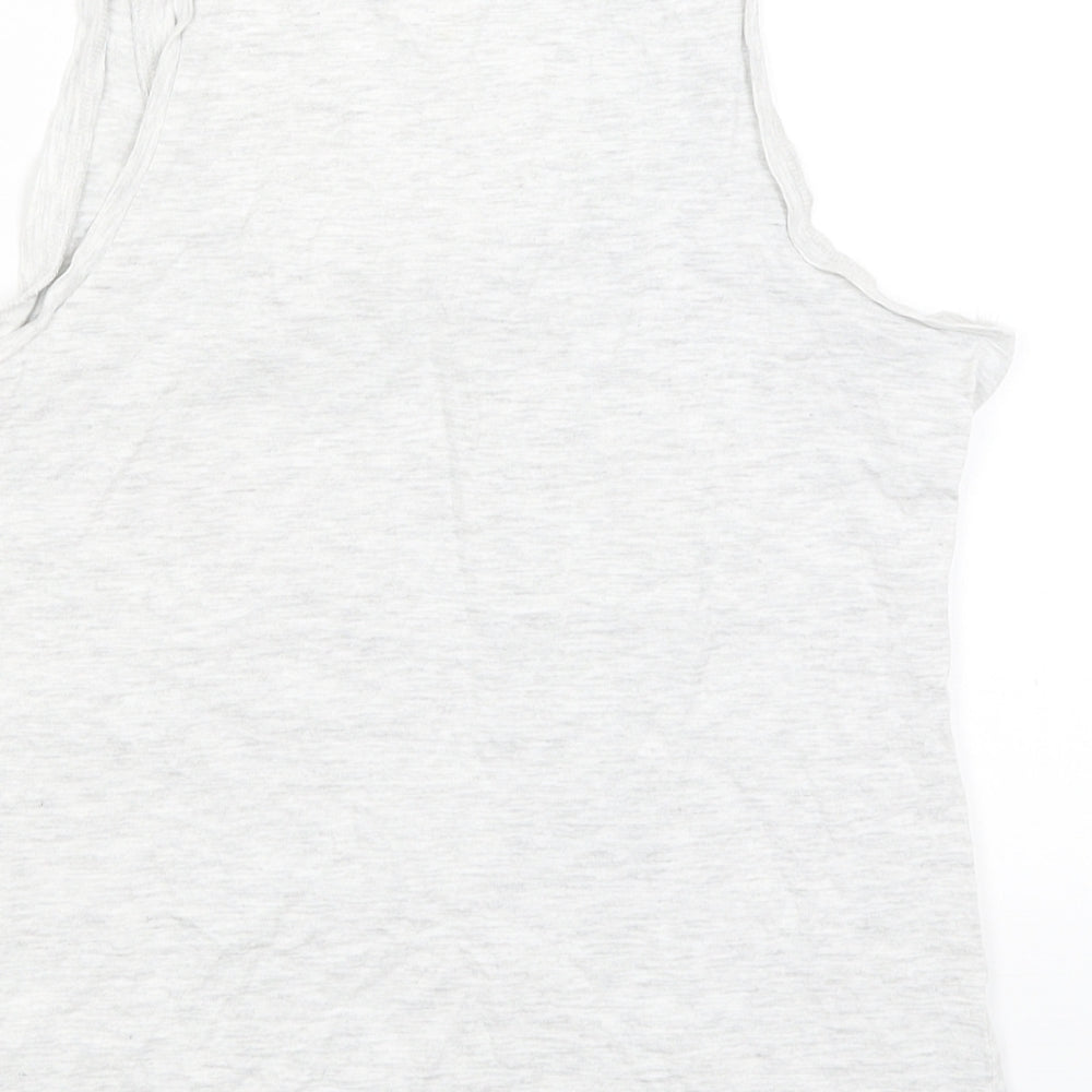 George Womens Grey   Basic Tank Size 8  - Life's Better When Dreaming